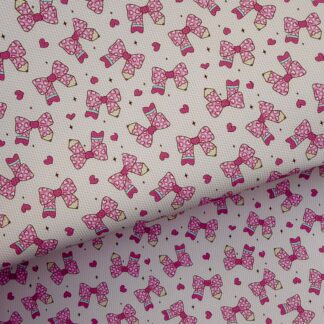 School Bows 002 Canvas Fabric Sheet