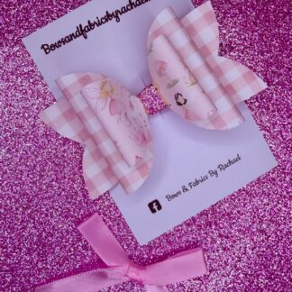 Fairy Garden 002 & Gingham Hair Bow
