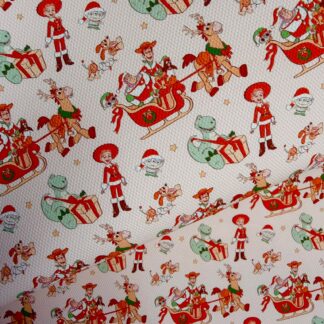 Disney Christmas Toys 002 Canvas Fabric Sheet