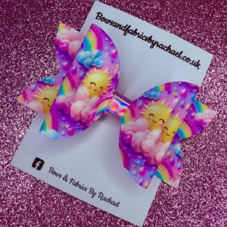 Sunshine & Rainbows 001 Hair Bow