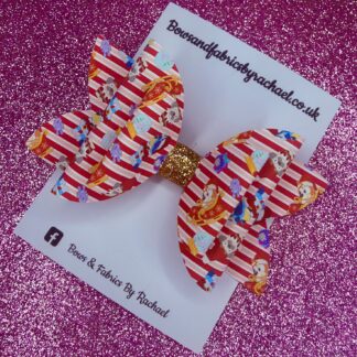 Blue Dog Christmas 004 Hair Bow