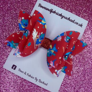 Stitch Christmas 003 Hair Bow