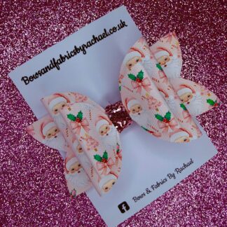 Pink Christmas 009 Hair Bow