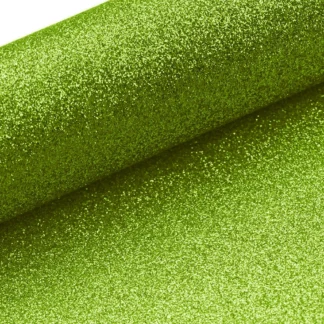 Light Green Fine Glitter Fabric Sheet