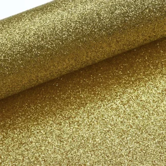 Gold Fine Glitter Fabric Sheet