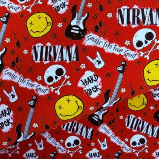 Rock N Roll 001 Canvas Fabric Sheet