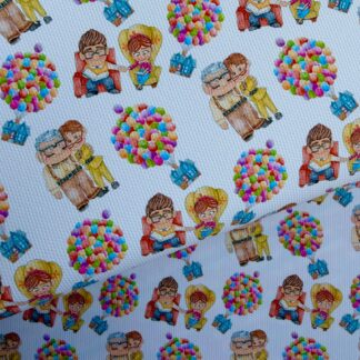 Balloon House 001 Canvas Fabric Sheet