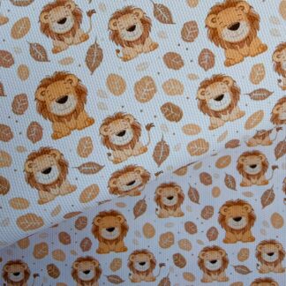 Lion 002 Canvas Fabric Sheet