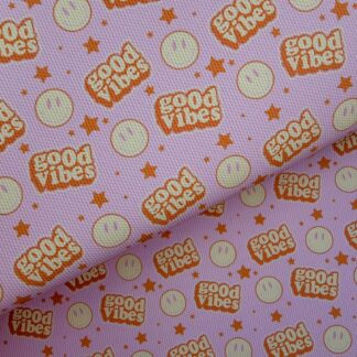 Good Vibes 001 Canvas Fabric Sheet