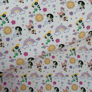 Power Girls 001 Canvas Fabric Sheet