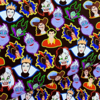 Disney Villains 011 Canvas Fabric Sheet