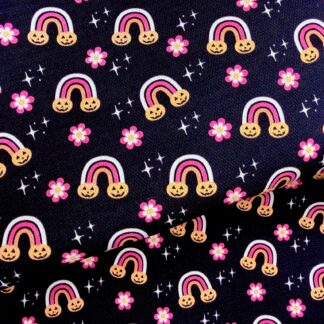 Halloween Rainbow 001 Canvas Fabric Sheet