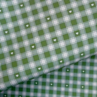 Heart Gingham 002 Canvas Fabric Sheet