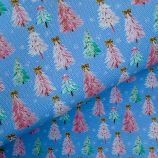 Christmas Trees 001 Canvas Fabric Sheet