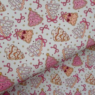 Cute Christmas Cookies 001 Canvas Fabric Sheet