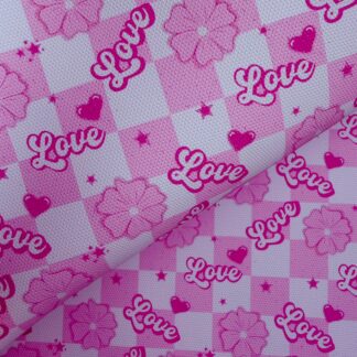 Floral Love 001 Canvas Fabric Sheet