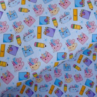 School 007 Canvas Fabric Sheet