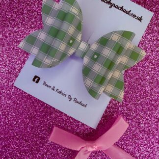 Heart Gingham 002 Hair Bow