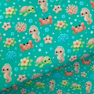 Ocean Friends 009 Canvas Fabric Sheet