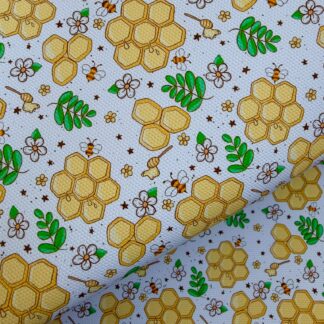 Honey Bees 001 Canvas Fabric Sheet
