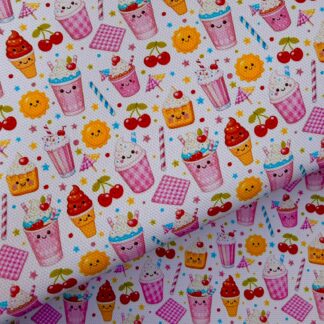 Summer Treats 001 Canvas Fabric Sheet
