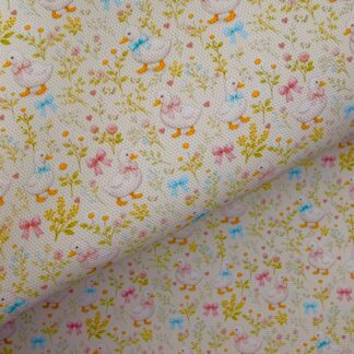 Bowtiful Ducks 002 Canvas Fabric Sheet