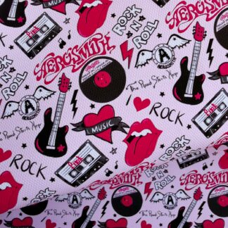 Rock N Roll 001 Canvas Fabric Sheet