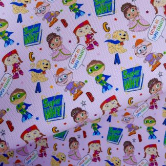 Super Why 001 Canvas Fabric Sheet