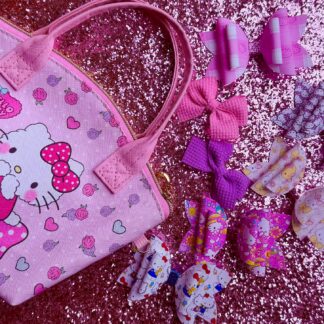 Hello Kitty Hair Bow & Bag Gift Set