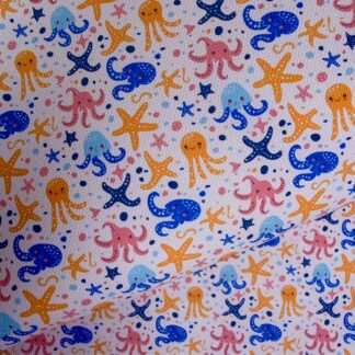 Ocean Friends 008 Canvas Fabric Sheet