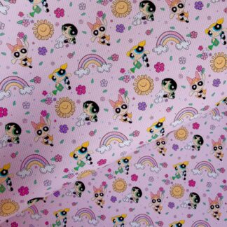 Power Girls 003 Canvas Fabric Sheet