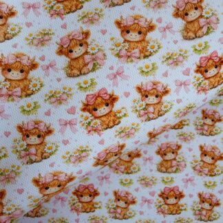 Cute Highland 001 Canvas Fabric Sheet