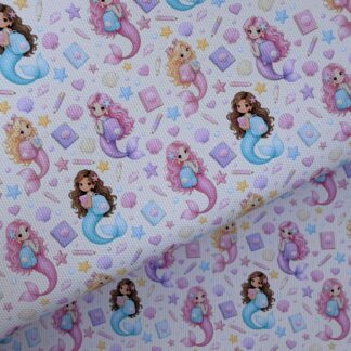 Mermaids 002 Canvas Fabric Sheet