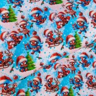 Christmas Spider 001 Canvas Fabric Sheet