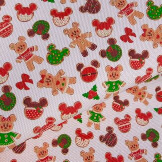 Disney Christmas Cookies 001 Canvas Fabric Sheet