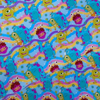 Monsters 012 Canvas Fabric Sheet