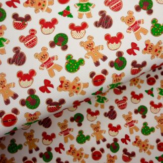 Disney Christmas Cookies 001 Canvas Fabric Sheet