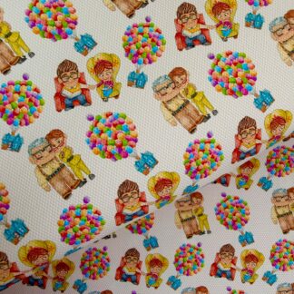 Balloon House 001 Canvas Fabric Sheet