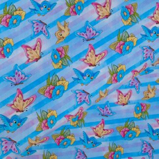 Disney Butterflies & Birds 001 Canvas Fabric Sheet