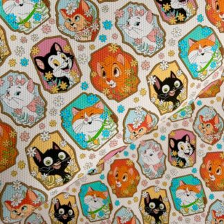 Disney Cats 001 Canvas Fabric Sheet