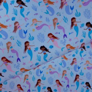 Mermaids 004 Canvas Fabric Sheet