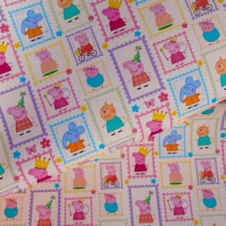 Pink Piggie 045 Canvas Fabric Sheet