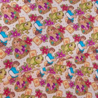 Golden Hair 007 Canvas Fabric Sheet