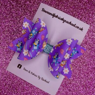 Blue Dog 003 Hair Bow