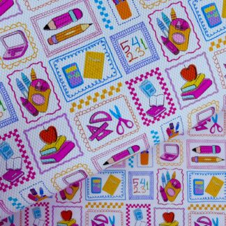School 011 Canvas Fabric Sheet