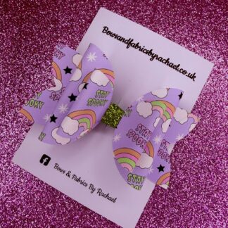 Halloween Rainbow 002 Hair Bow