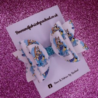 Blue Dog 046 Hair Bow