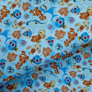 Pixar Ocean Friends 001 Canvas Fabric Sheet