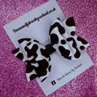 Cow Print 001 Hair Bow