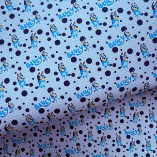 Blue Dog 058 Canvas Fabric Sheet